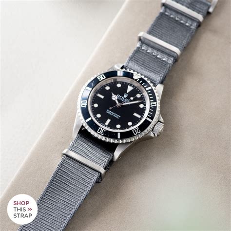 black nato strap rolex|best strap for Rolex submariner.